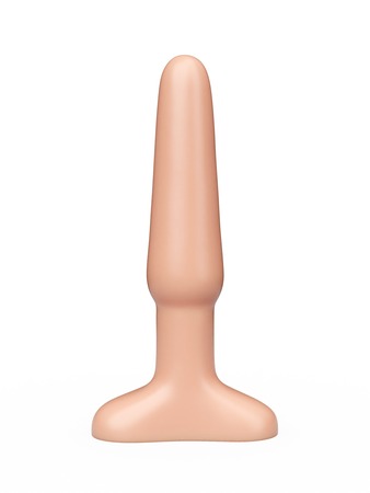 Классический анальный плаг телесного цвета - 11,5 см.